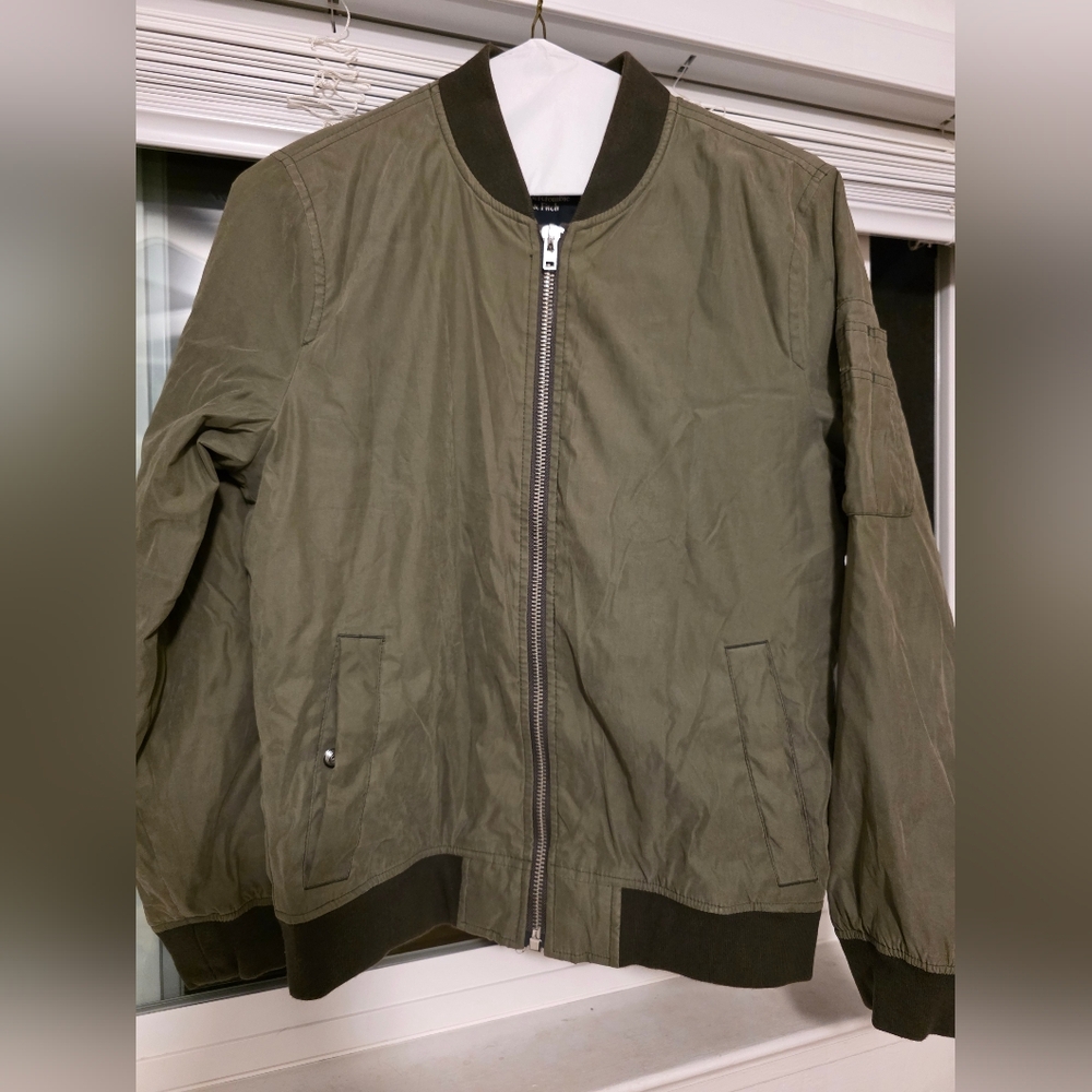 Abercrombie & Fitch Khaki Bomber Jacket